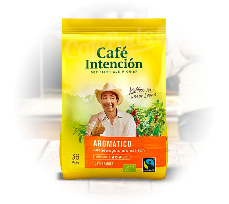 Café Intención Aromatico., 36 pads, aromatico, pads, senseo, kawa w saszetkach, kawa do senseo, fairtradde, eco, bio