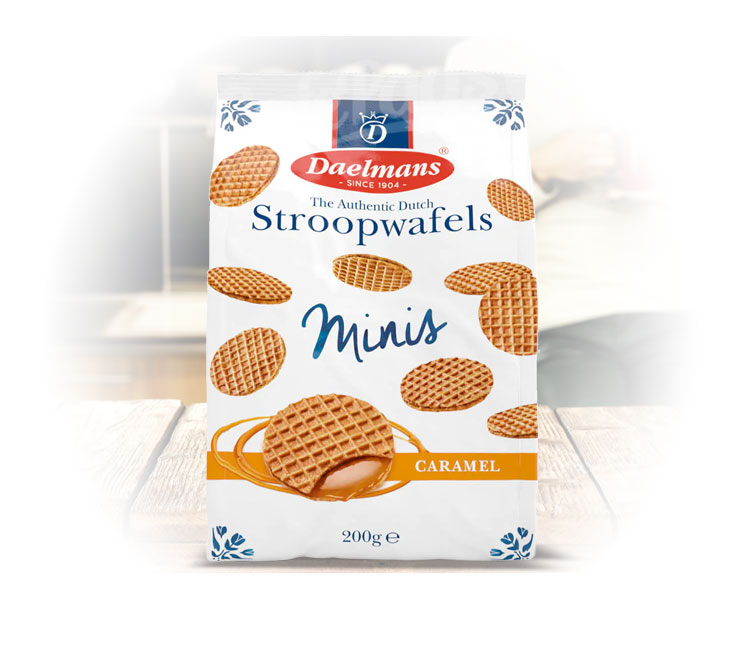 Daelmans Minis Caramel Dutch Stroopwafels (paczka 200g)