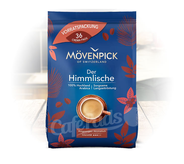 movenpick, 36 pads, der himmlische, pads, senseo, kawa w saszetkach, kawa do senseo,