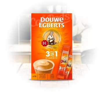 kawa, douwe egberts, 3w1, classic, coffee, kawa rozpuszczalna